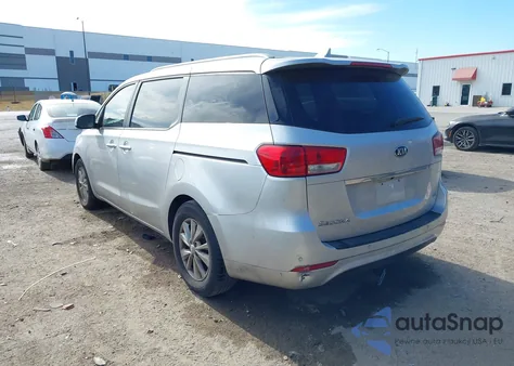 2016 Kia Sedona Lx из США, поврежденный, VIN KNDMB5C19G6150287